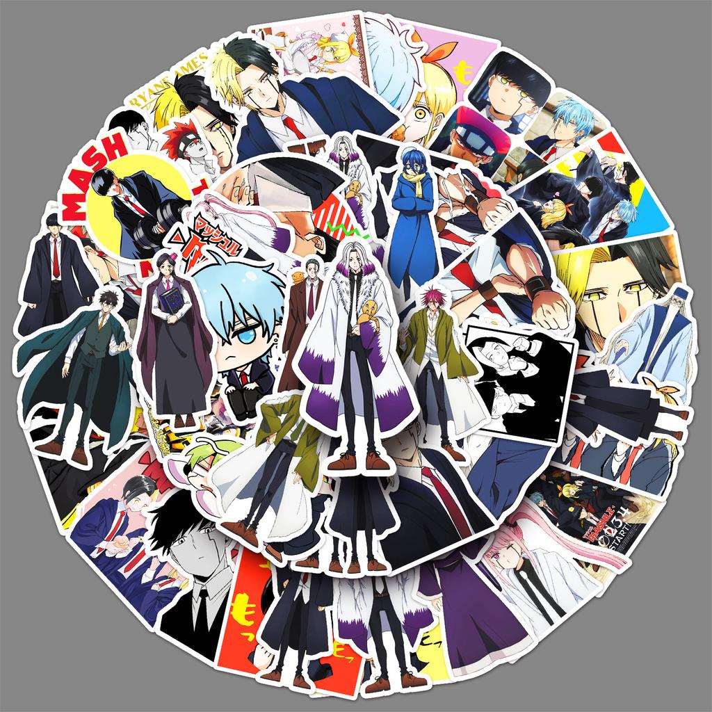 50 Physical Magic Make Matthew Graffiti Stickers Cartoon Japanese Comic Decorative Mobile Phone Case Water Cup Stickers
