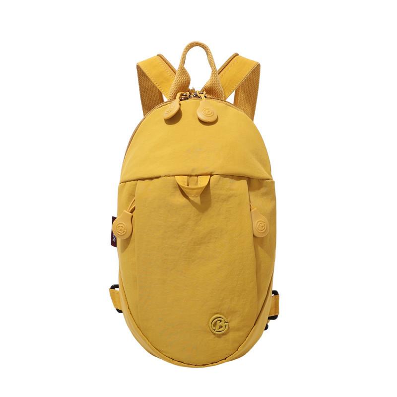 

Multifunctional Chest Bag Women s Waterproof Nylon Backpack Outgoing Lightweight Crossbody Bag жовтий