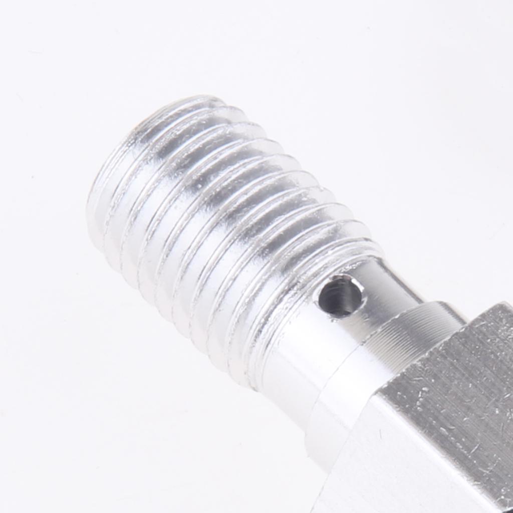 Motorcycle Brake Caliper Banjo Bolt Bleed Screw M10 X 1.25 Aluminum Nipple for Universal Master Cylinder Repair