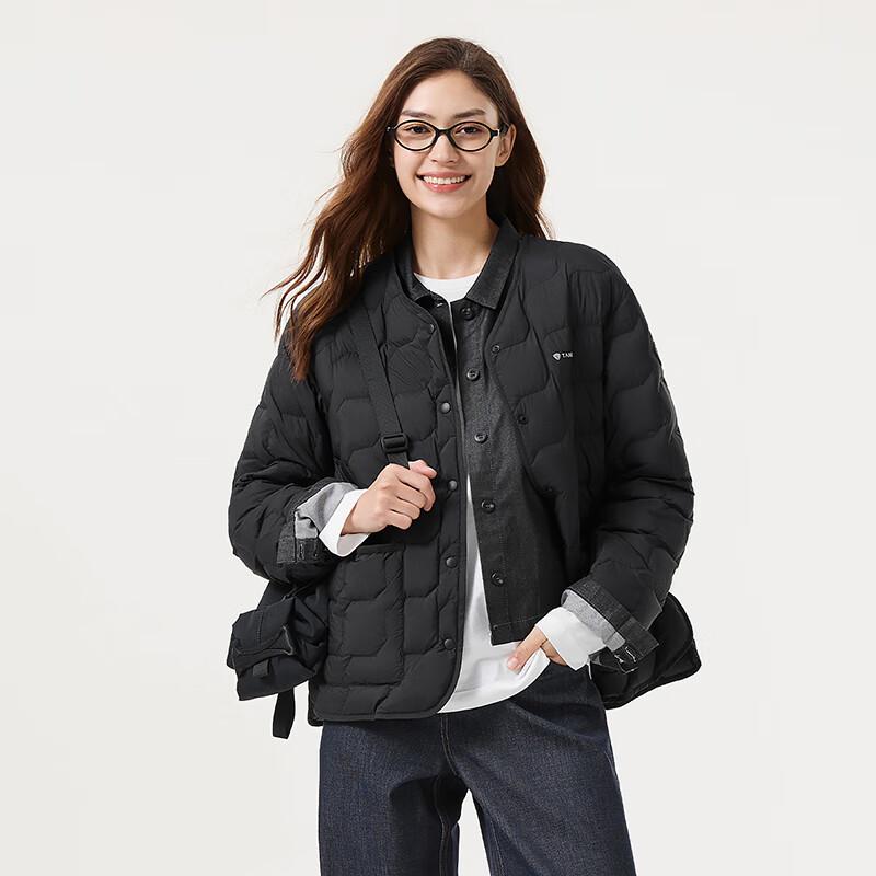 Tanboer Women's Lightweight V-Neck Down Inner Layer Jacket