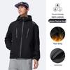 Camel Unisex Fleece-Lined Hooded Outdoor Jacket