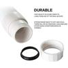 White 1-Pack Expandable Flexible Kitchen Sink Sewer Pipe Bathroom Drains Tube Wash Basin Plumbing Rainwater Down Spout Hose