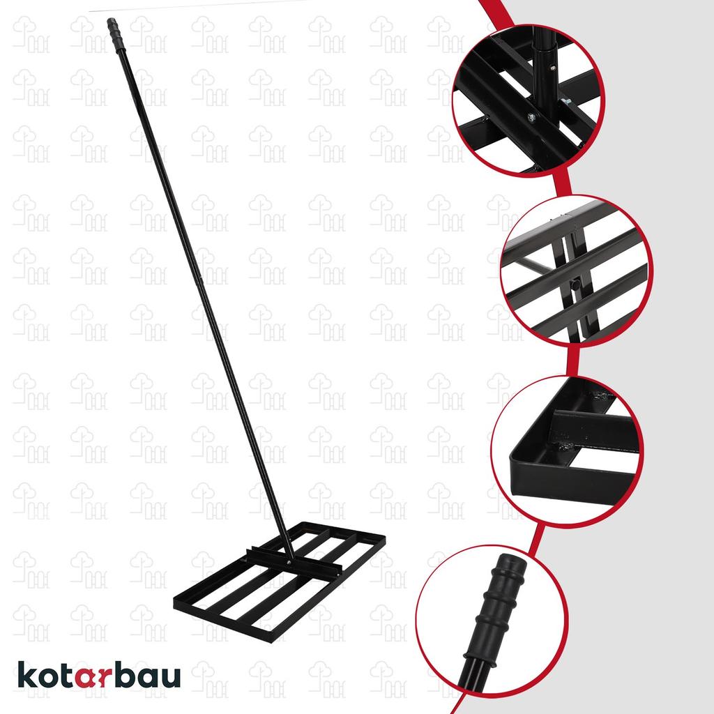 Manual Leveler For Earth, Lawn, Garden, Steel, 70 Cm