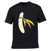 Men's Banana Disrobe Funny Design Print T-shirt Summer Humor Joke Hipster T-Shirt White Casual T Shirts Outfits Streetwear