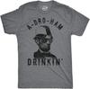 Mens A-Bro-Ham Drinkin Tshirt Funny 4th of July Abe Lincoln Tee for Guys Classic T-shirt
