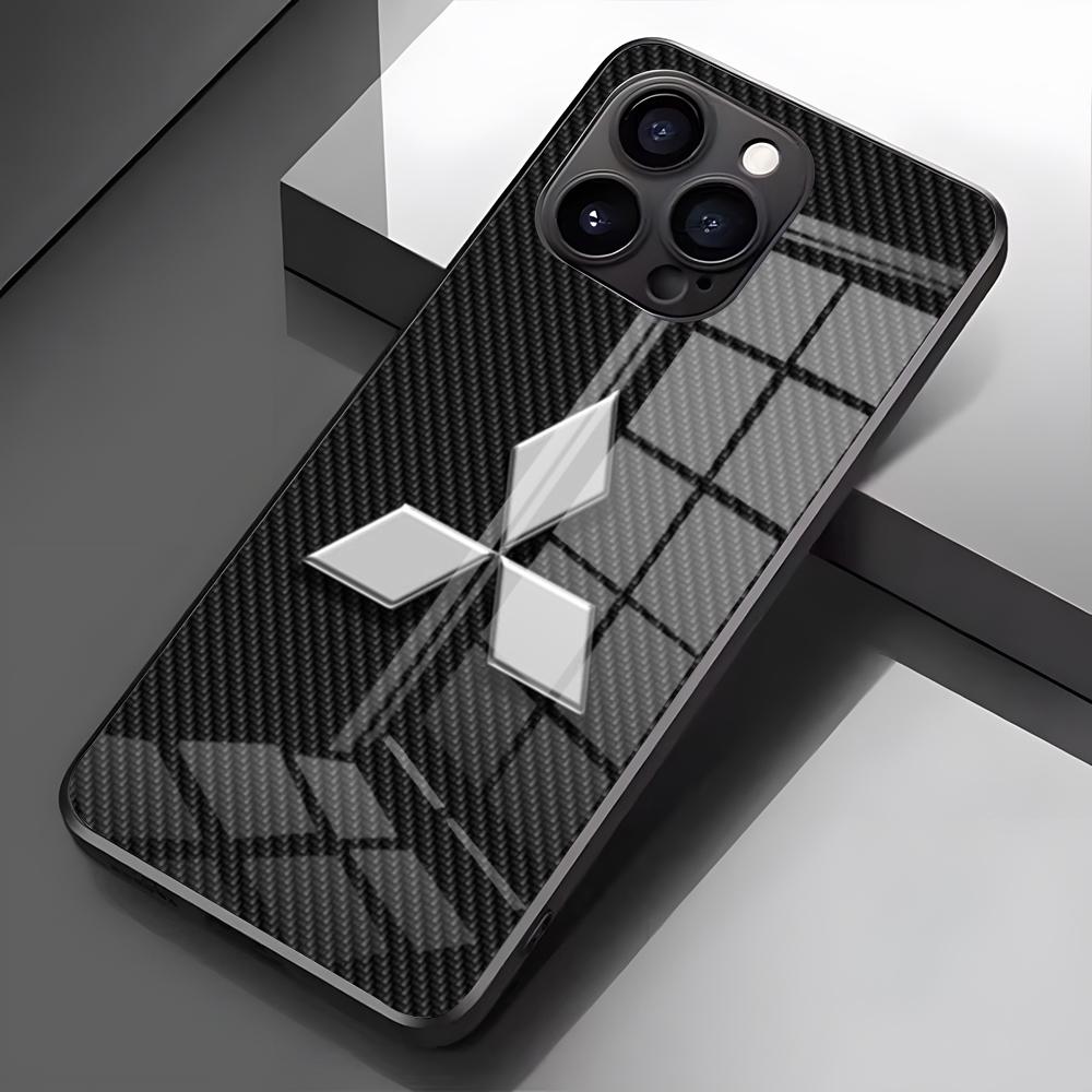 JDM B-B-MitsubishiES Phone Case For IPhone 17 Pro Max 16 15 14 Pro Max 13 11 X Xs Xr 8 7Plus Glass Cover