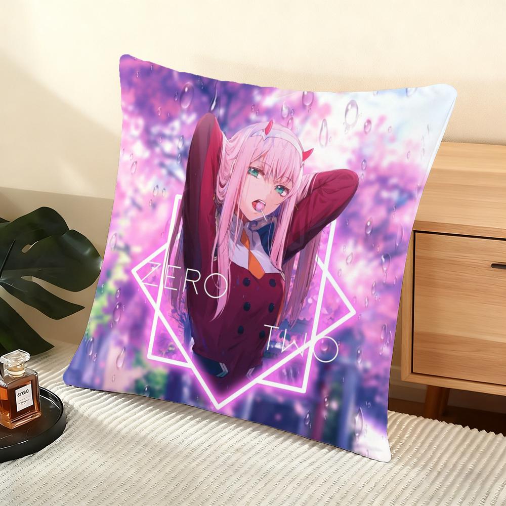 ZZero Two Cushion Cover Soft Short Plush Pillow Cover Smooth Cozy Texture Aesthetic Cushion Case Home Decor