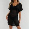 Copricostume da Donna Sexy con Scollo a V Profondo e Pizzo per Vacanze al Mare Set