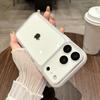 iPhone 17 Pro Max Frosted Transparent Case with Full Coverage and Drop-Proof Apple 16 Lens Film for Men and Women
