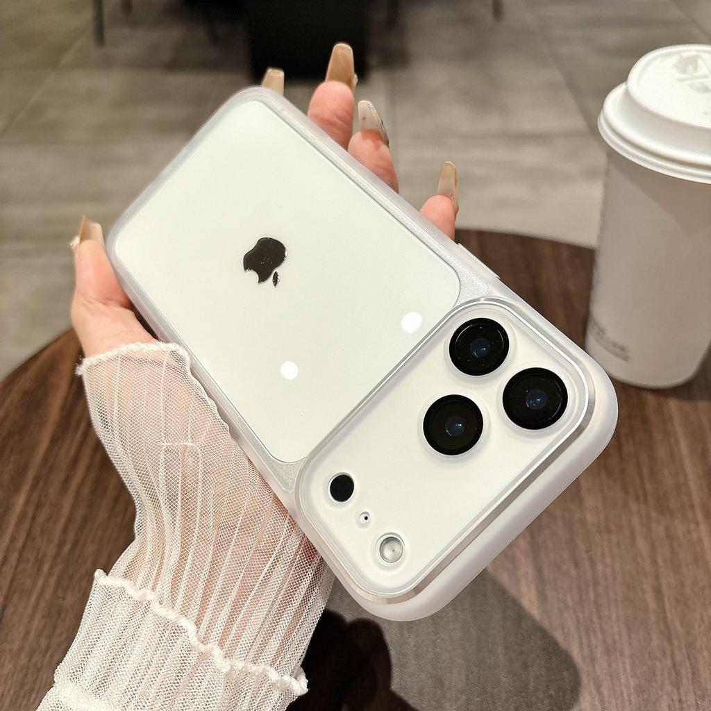 iPhone 17 Pro Max Frosted Transparent Case with Full Coverage and Drop-Proof Apple 16 Lens Film for Men and Women