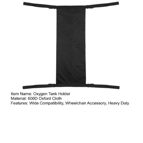 Oxygen Tank Holder for Wheelchair Heavy Duty Waterproof Oxygen Cylinder Bag D And E Cylinder Carrier Bag with Adjustable Straps