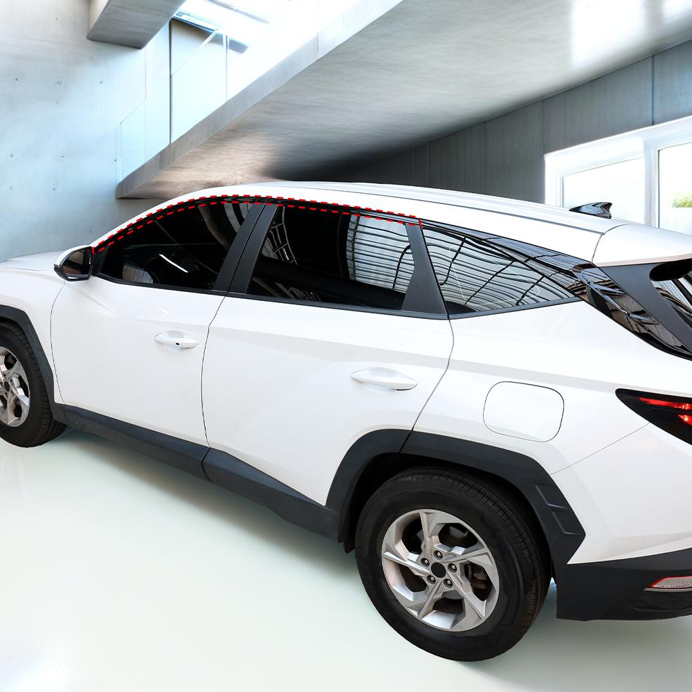 For Hyundai Tucson NX4 2026-2026 6PCS ABS Car Window Decorative Strip Button Side Panel Cover Trim D-pillar Window Trim Strip