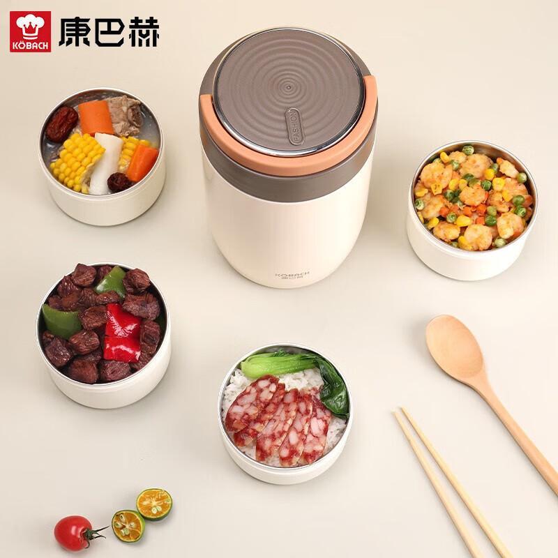 KOBACH 2L 3-Layer 304 Stainless Steel Insulated Lunch Box