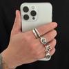 4 Pièces/Ensemble Anneaux Larges Étoile à Cinq Branches Spirale Couleur Argent Vintage Punk Pour Femmes Hommes Anneaux de Doigt Épais Hiphop Créatif Bijoux