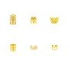 60pcs Hollow Dreadlock Hair Rings - European & American Popular Style