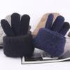 Men's Fleece-Lined Touchscreen Winter Gloves