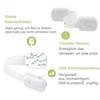 Hion 6 Pack Child Safety Locks for Cabinets and Drawers, No Drilling Adhesive Baby Proofing Cabinet Locks for Doors, Refrigerator, White