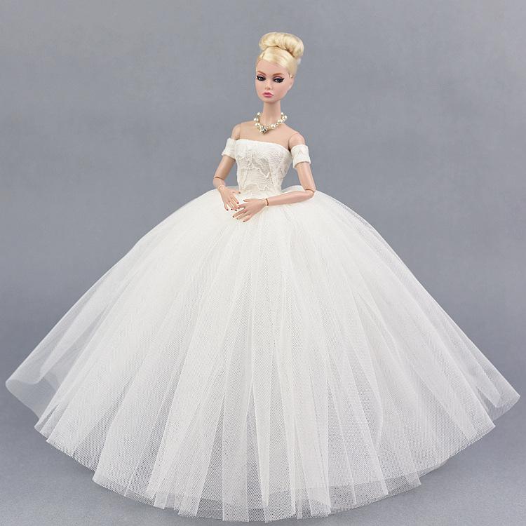 30CM Ankleidepuppe - Supermodel FR2 Stil mit bauschigem Feenprinzessin Hochzeitskleid