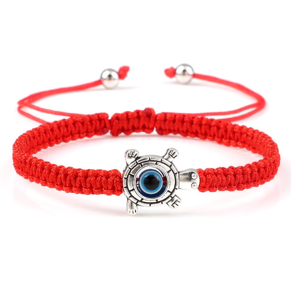 New Red Nylon Thread Evil Eye Braided Bracelet for Women Men Vintage Butterfly Elephant Couple Jewelry Gift
