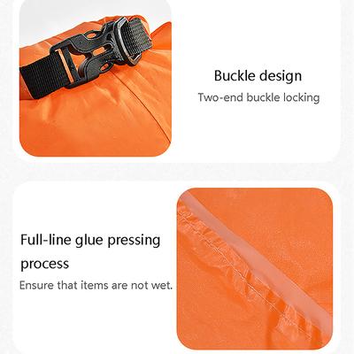 6Pcs/Set Waterproof Dry Bag Floating Sack Outdoor Beach Buckled Storage Sack Travel Drifting Swimming Snorkeling Bag Accessories