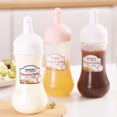 Gewürz-Quetschflaschen Ketchup Senf Mayo Saucen Olivenöl Flasche Honig Salat Dressing Öl Spender