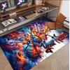 Music Guitar Theme Soft Crystal Velvet Rug Custom Name & Text Print Non Slip Floor Rug for Bedroom Living Room