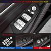 11Pcs Car Door Window Lift Switch Button Cover Trim For BMW 5 G30 G38 X3 G01 2018- Auto Interior Inner Sticker Accessories