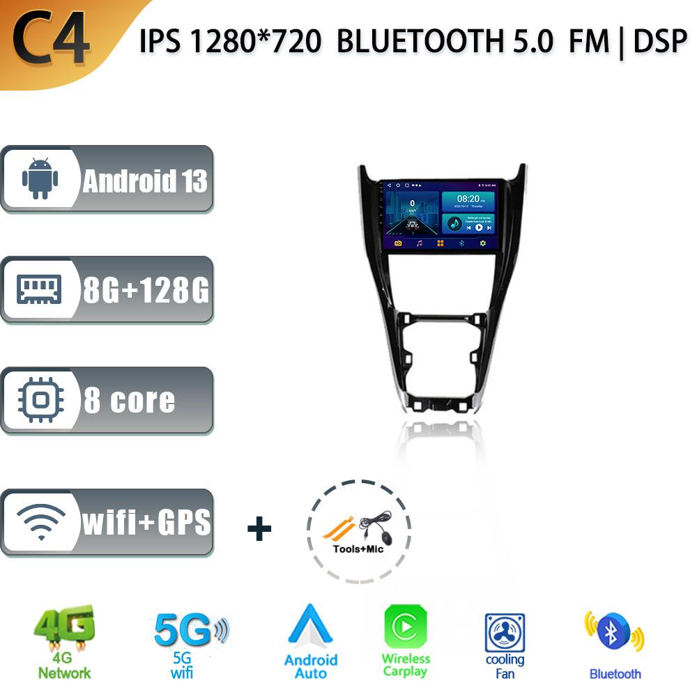 Android 13 For Toyota Harrier XU60 2013 - 2020 Auto Radio Car Multimedia Player Navigation Screen WIFI  Carplay Stereo Head Unit