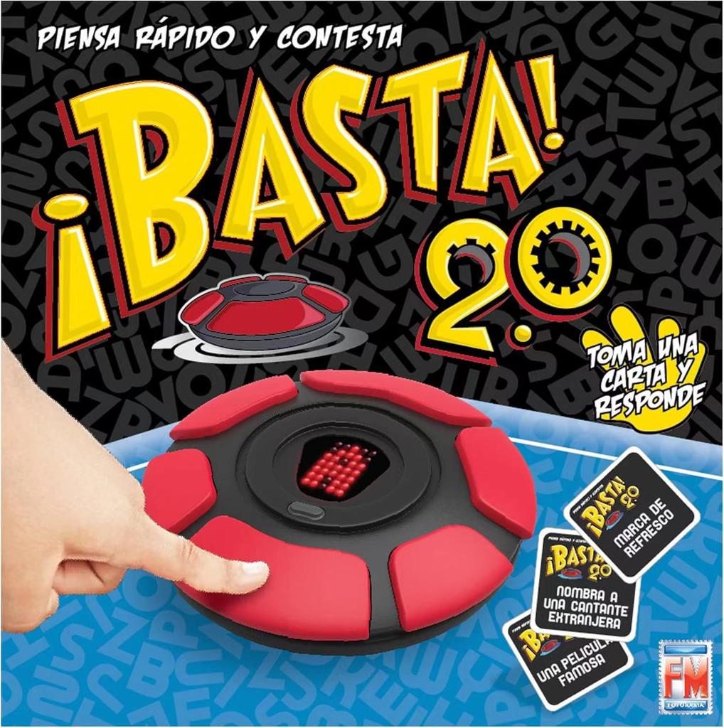 New Basta Spanish Tapple Word Game - English Tapple Games Version Quick Thinking Letter Pressing Board Game-Christmas Halloween