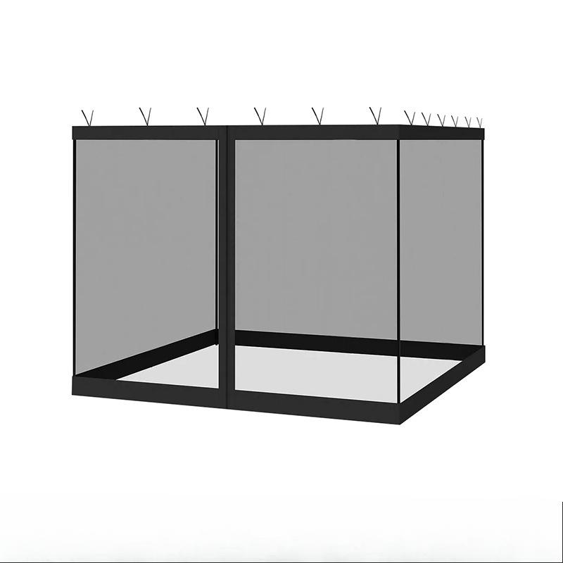10x10ft Outdoor-Pavillon Moskitonetz Universelles Ersatz-Baldachin-Netz Seitenwandvorhang mit Reißverschluss  (Nur Moskitonetz