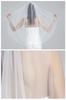 BEAUTELICATE Wedding Veil with Cut Soft Bridal Long or Elegant and Ivory Cathedral Veil for Weddings and Photos Comb, Edge, Tulle, Veil, Short,