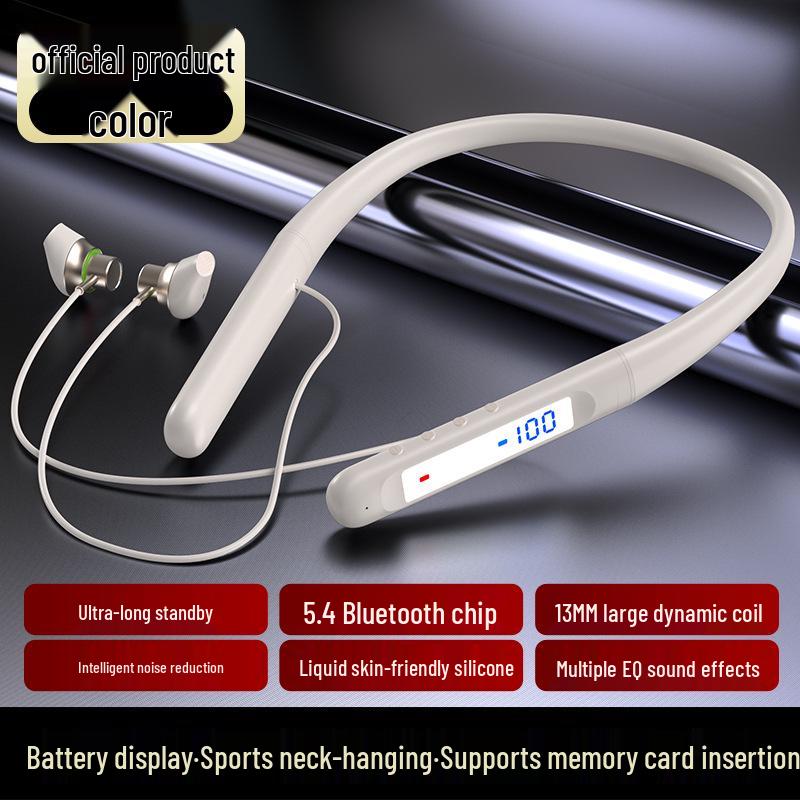 Sport Bluetooth Neckband Earphones with Long Battery Life and Heavy Bass