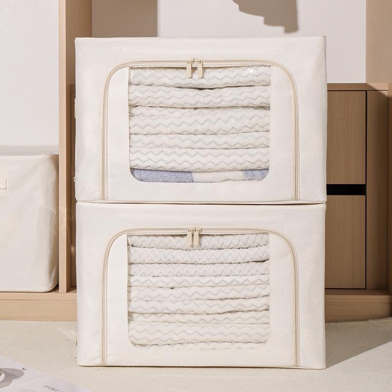 Large Foldable Children s Toy & Snack Storage Organizer Box 66L [4 Storage Boxes + 2 Packs of Camphorwood]