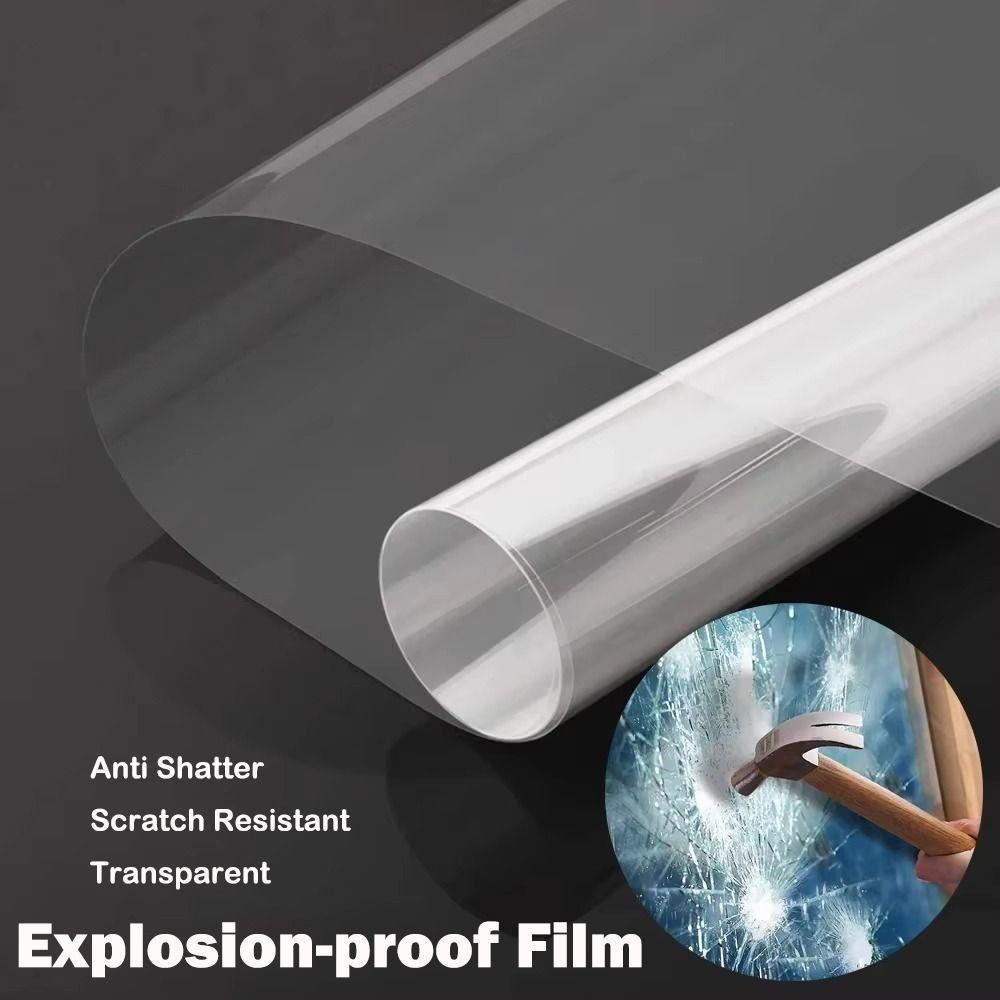 New Clear Glass Explosion-Proof Film Anti Shatter Scratch Resistant Window Security Film Glass Safety Protection