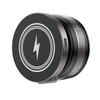D1W Magnetic Car Phone Holder Wireless Charger 360° Foldable Vacuum Suction Phone Mount Stand - Black