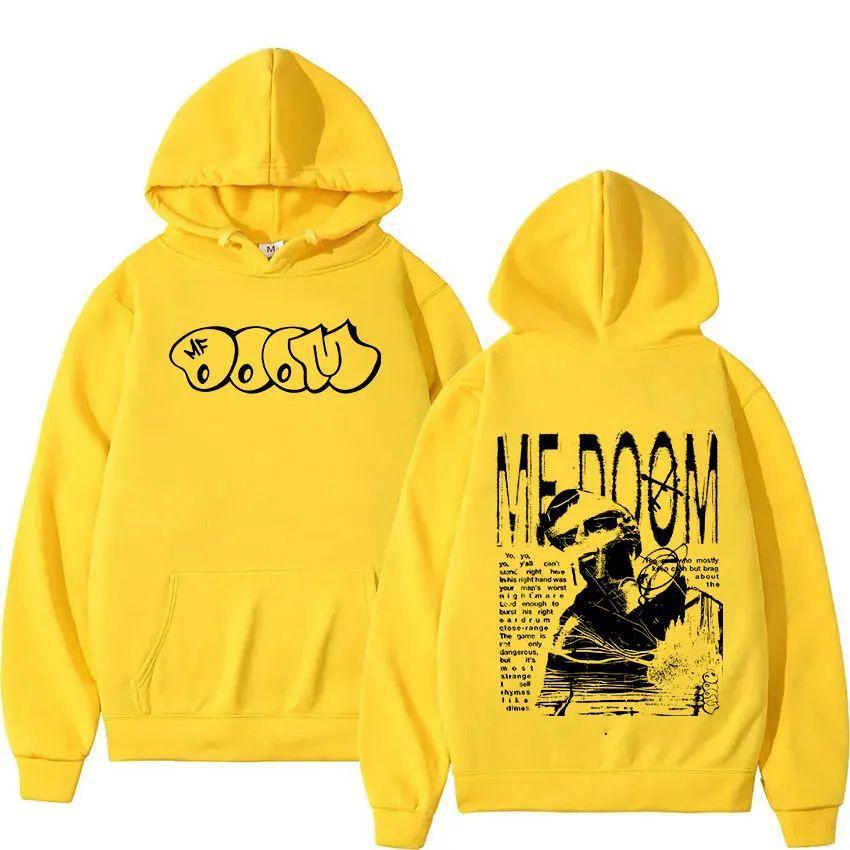 Rapper Mf Doom Music Album Hoodie Madvillain Metal Face Hip Men Long Sleeve Hooded Sweatshirts Unisex Casual Pullover Clothing