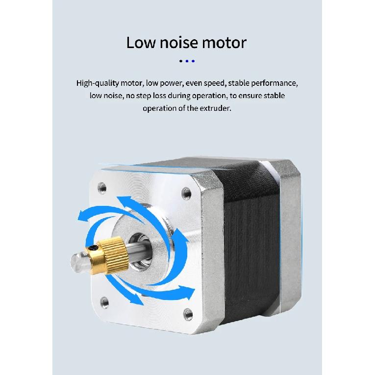 42-40 Stepper Motor with Extruder Gear For Ender 3/3 V2/Ender 3 pro/Ender 5/CR-10 3D Printer Extruder Motor