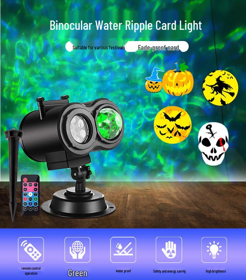 Bright Outdoor Waterproof Snowflake Projector Light for Christmas & Halloween