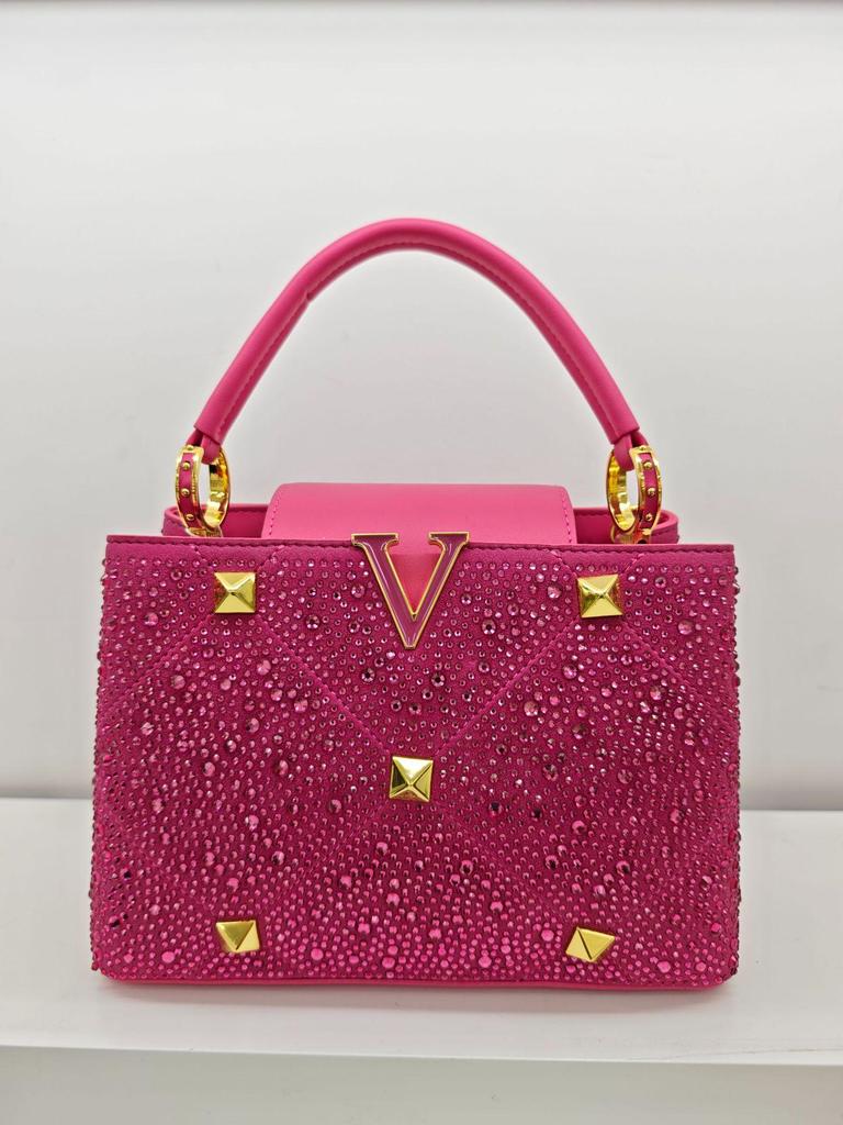 2025 Elegante Flip Diamond Damen Handtasche und Schultertasche