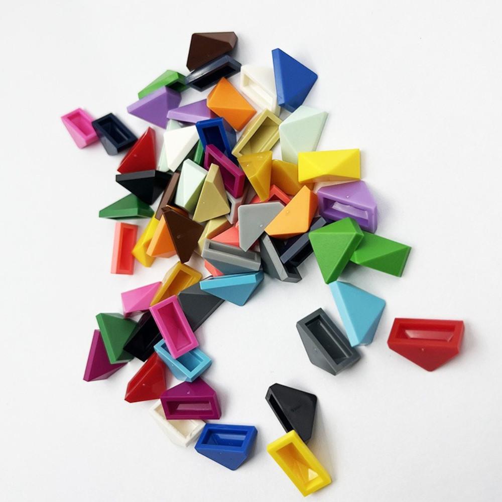 

30pcsMOC Parts 15571 Slope 45° 2 x 1 Triple with Stud Holder Compatible Bricks DIY Assmble Building Blocks Particle Kid Toy