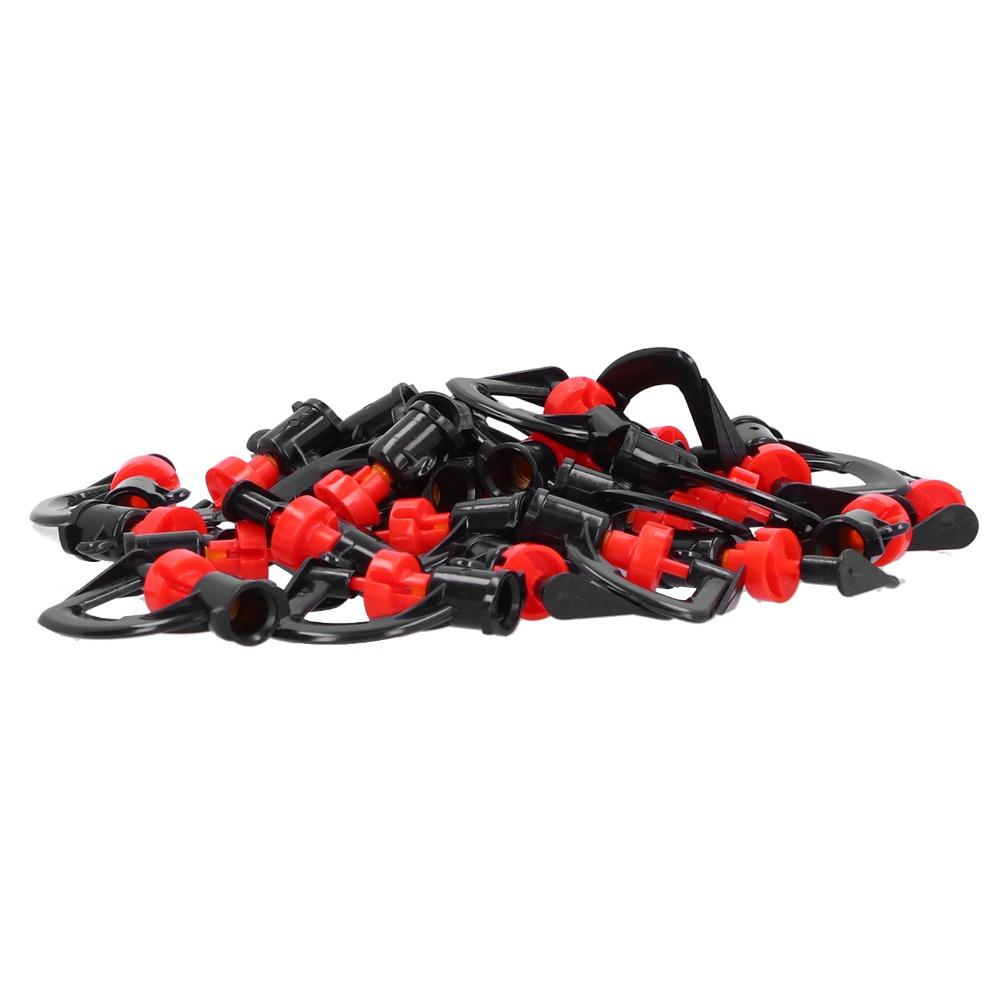 30PCS ABS Sprinkler Head Rotating Rotating Spray Nozzle Durable Atomizing Nozzle  Garden Watering