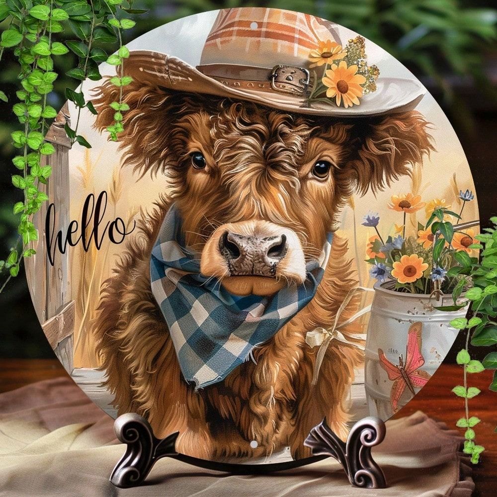 Metal Tin Sign Retro Art 20x20cm Home Wall Decor