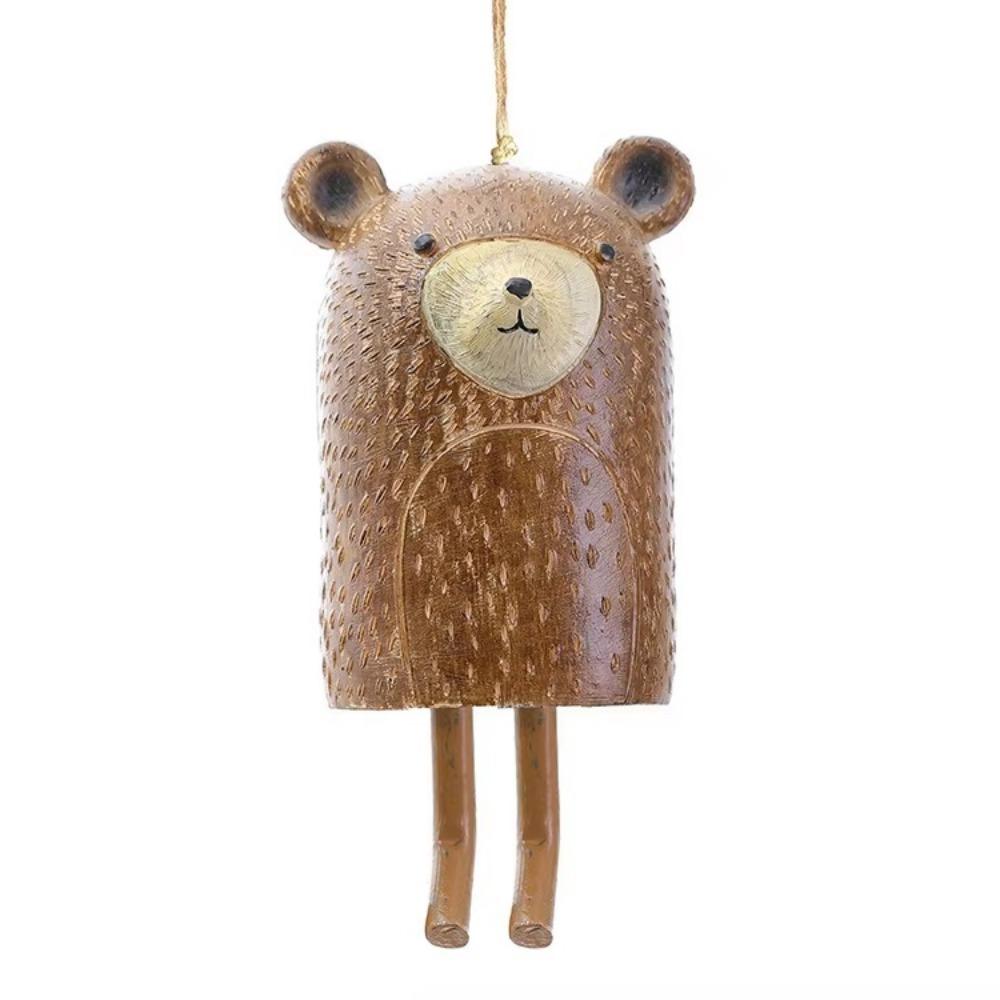 Hanging Resin Animal Wind Chime Cute Garden Pendants Animal Shape Wind Bell  Atmosphere Decorations