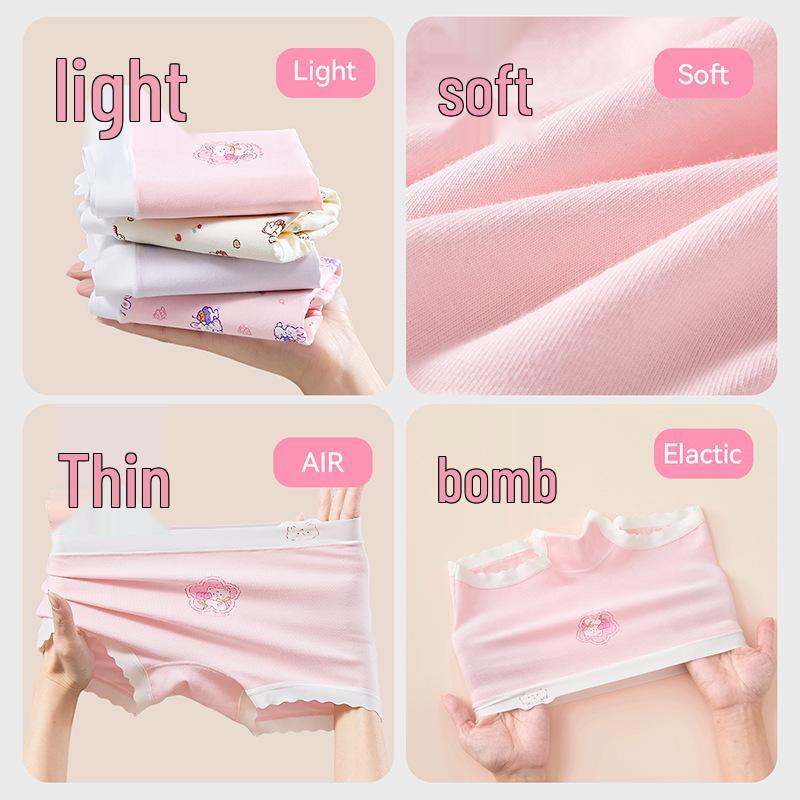 Girls' Pure Cotton Boxer Briefs - Soft, Comfy Fit for Infants, Toddlers & Kids