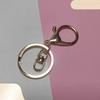 5Pcs/set  Keychain Ring Chain Metal Pendant Lobster Buckle Three-piece Set with 8 Characters Color Retention Plated DIY Jewelry Accessories