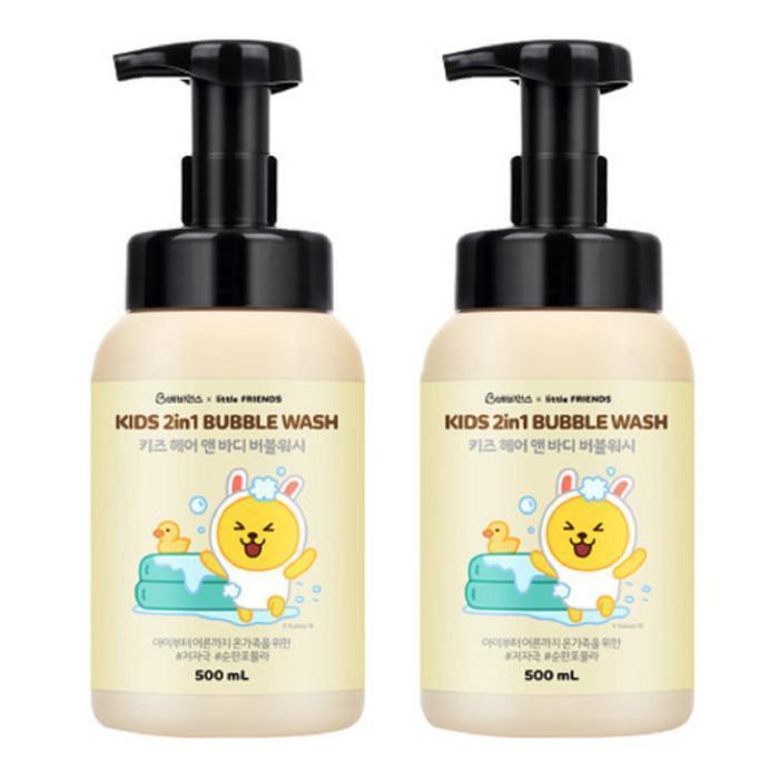 babience Kids Hair & Body Bubble Wash Plain 500ML x 2 (39634472)