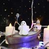 Ghost Ship Backflow Incense Burner Spooky Incense Holder Reflux Aromatherapy Statue Halloween Themed Home Ornament