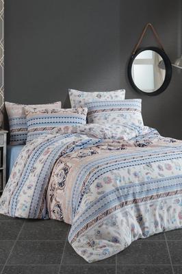 Conjunto de cama Martin 4 peças, capa de edredom, lençol, fronha, tamanho duplo, padrão próprio, casamento, uso diário