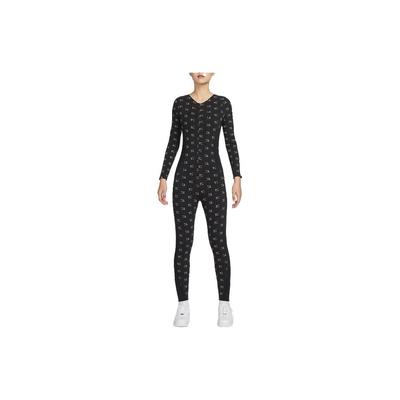 Body damskie Air z nadrukiem na całej powierzchni czarne DV8063-010