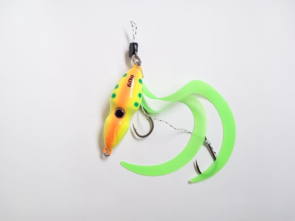 Omock Rock-Form Tintenfisch Form Leuchtende Angelruten in und Angelruten für Rotes Meer und Angelruten für und x 3 Ruten und 45g/60g Blau, Gelb, Orange,